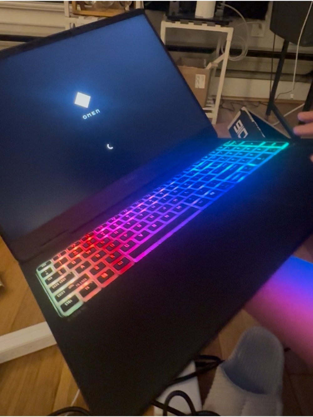 OMEN RGB Gaming Laptop - Black with Rainbow Backlit Keyboard